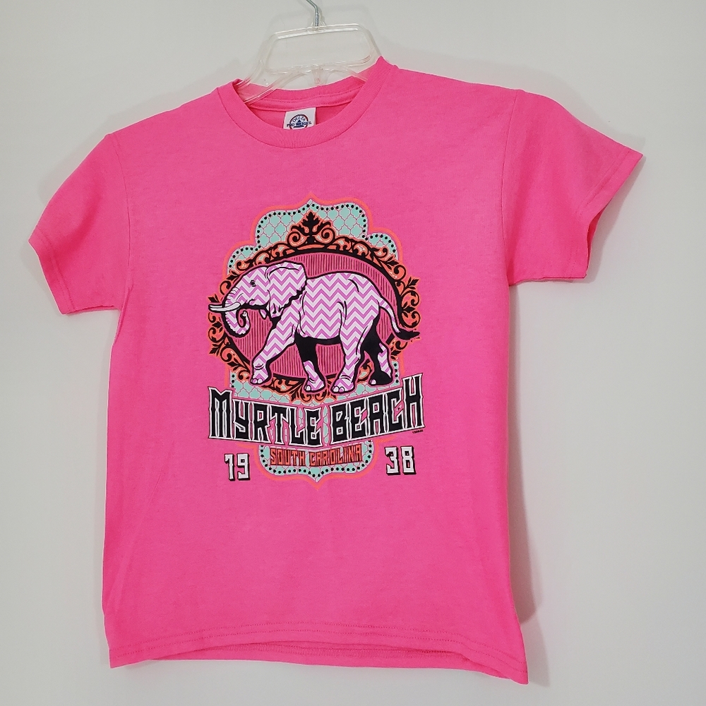 Myrtle Beach Pink Tee, Size Medium